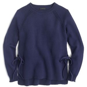 J. Crew Side-Tie Crew Neck Sweater💜